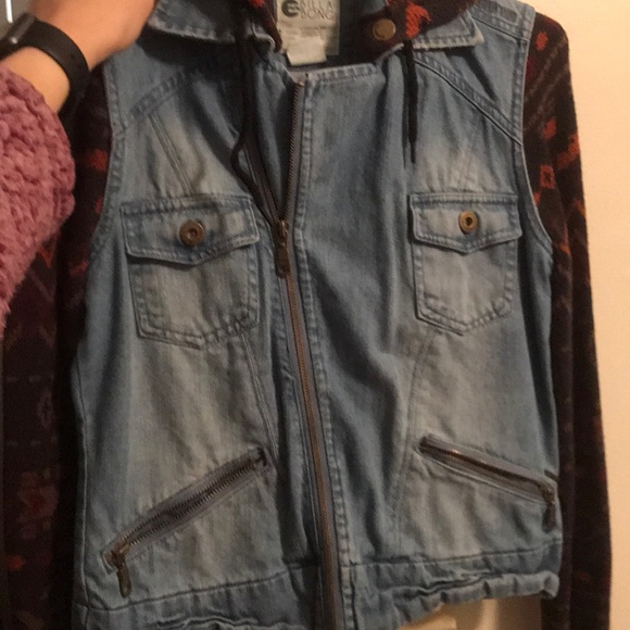 Billabong sweater jean jacket - Picture 2 of 4